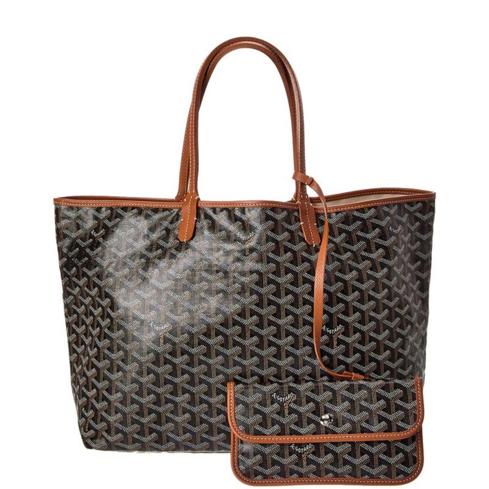 Goyard Black Goyardine Coated Canvas Saint Louis Pm (Authentic Pre-Loved)